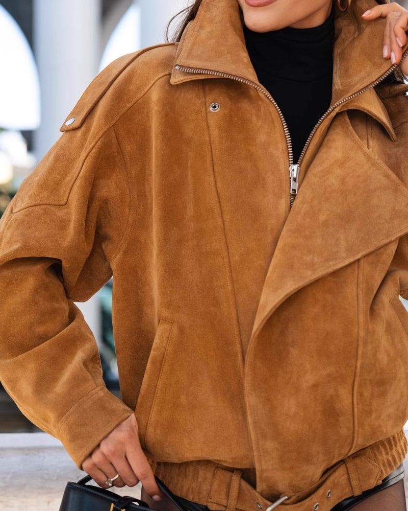 Chaqueta de Ante Fluida