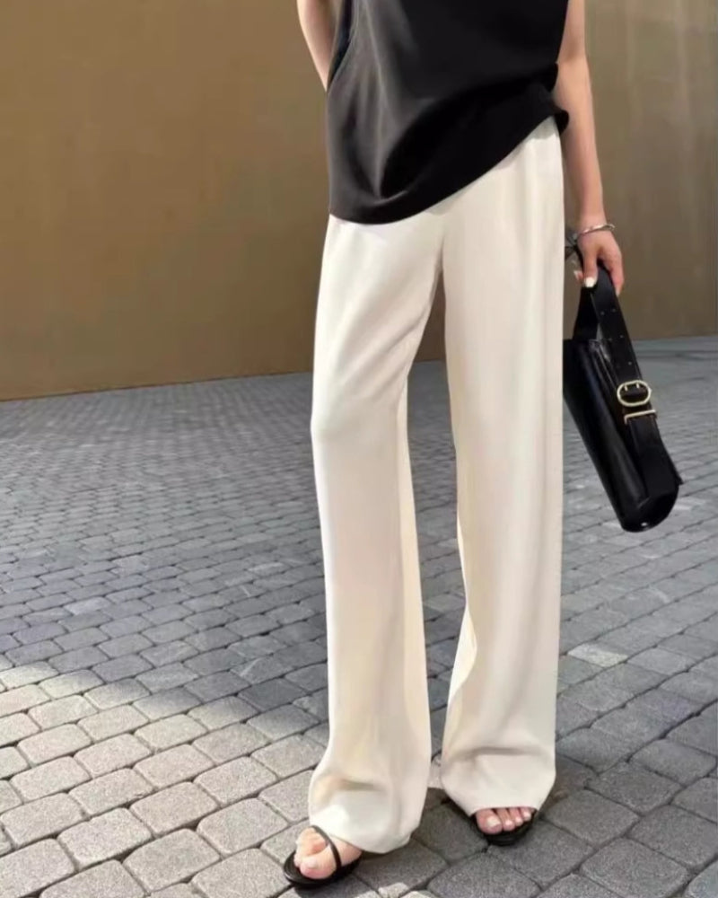 Pantalón Recto Fluido