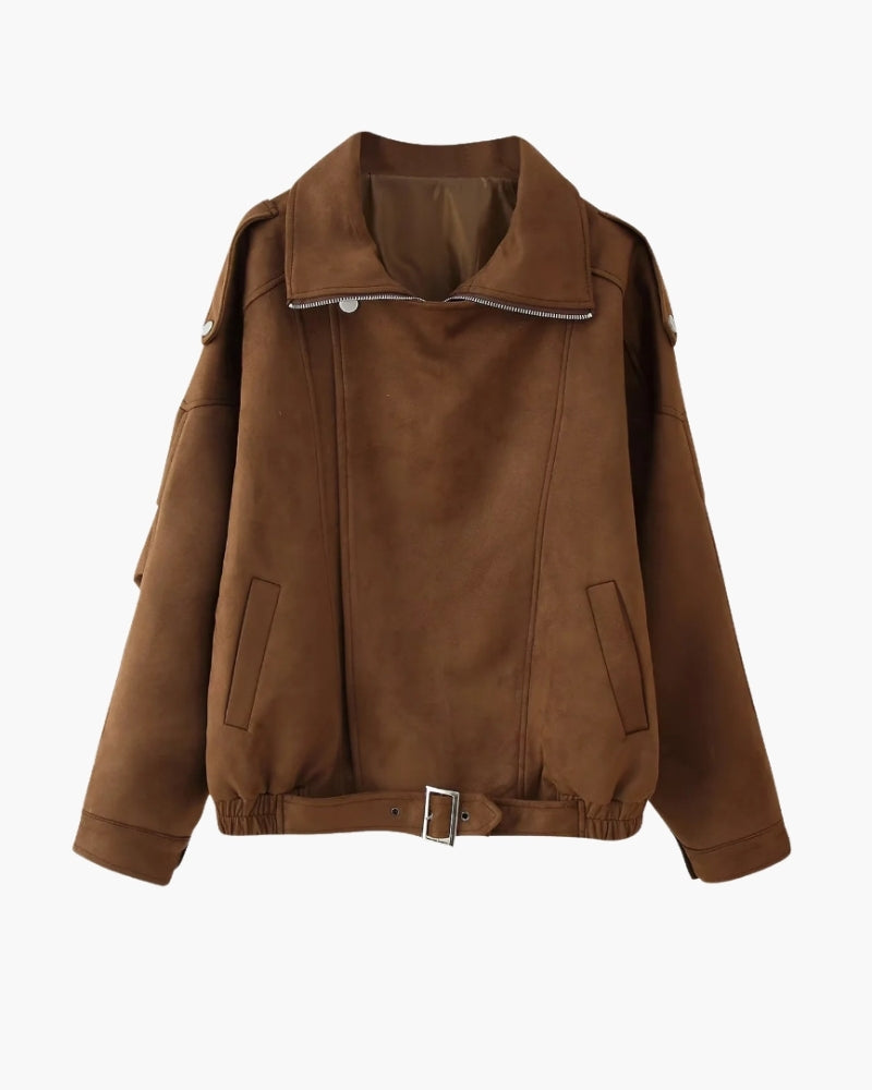 Chaqueta de Ante Fluida