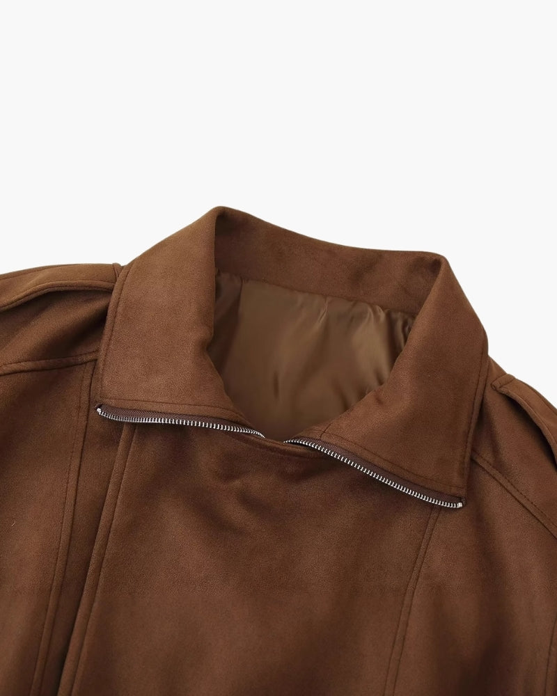 Chaqueta de Ante Fluida