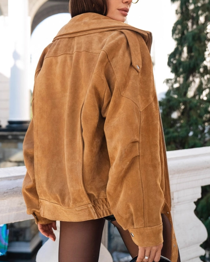 Chaqueta de Ante Fluida