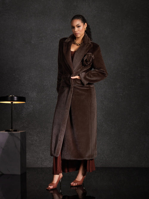 Abrigo de Pelo Sintético