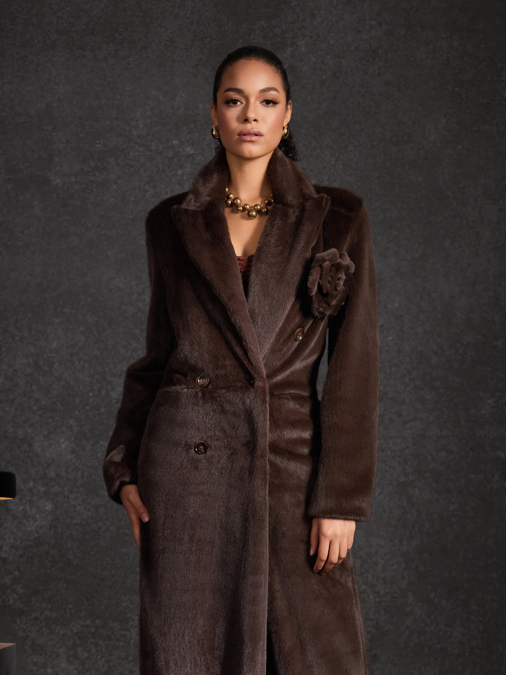 Abrigo de Pelo Sintético