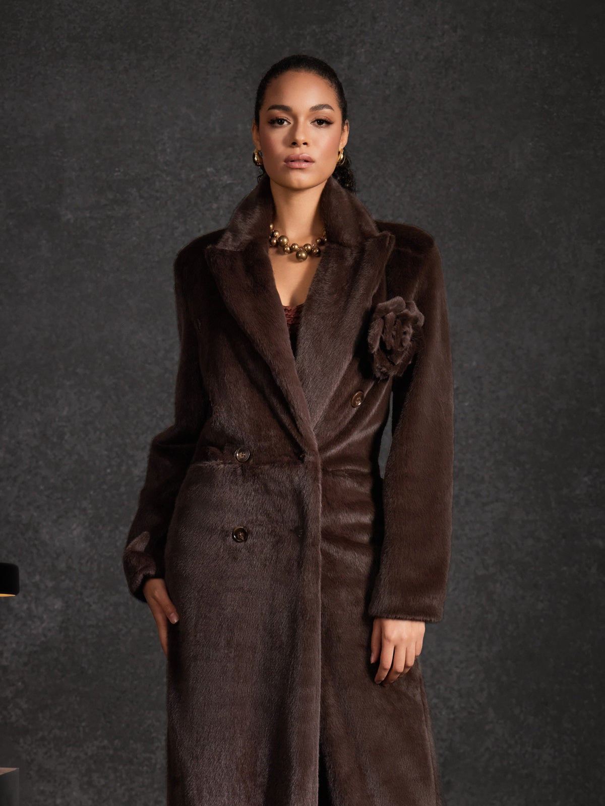 Abrigo de Pelo Sintético