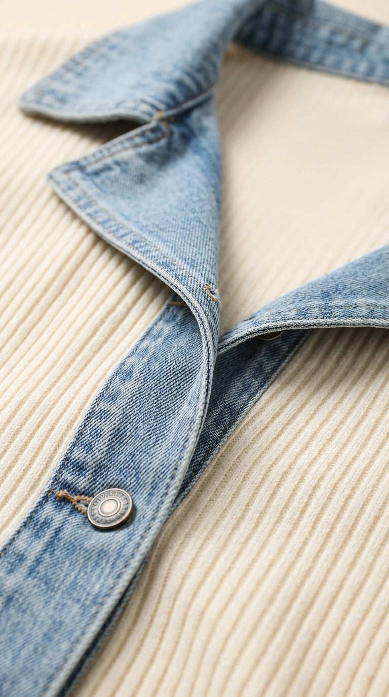 Emilia™ — Chaqueta Denim Mixta