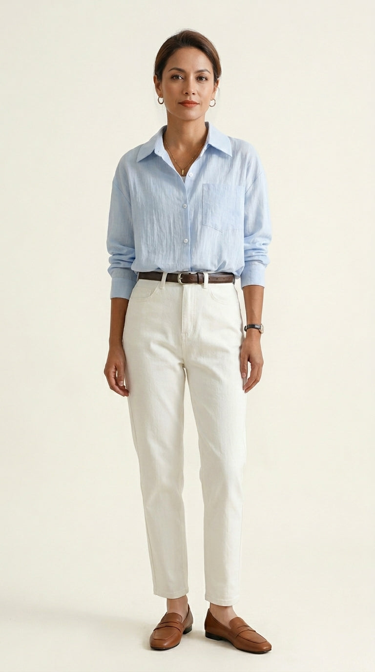 Camisa de Lino Relajada