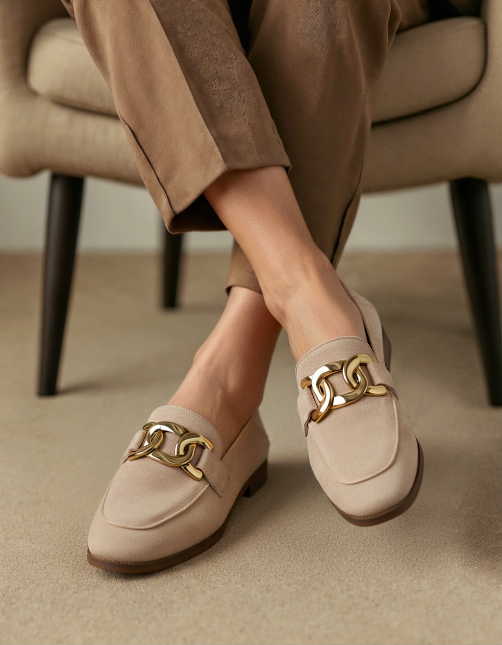 Mocasines con Detalle Metálico