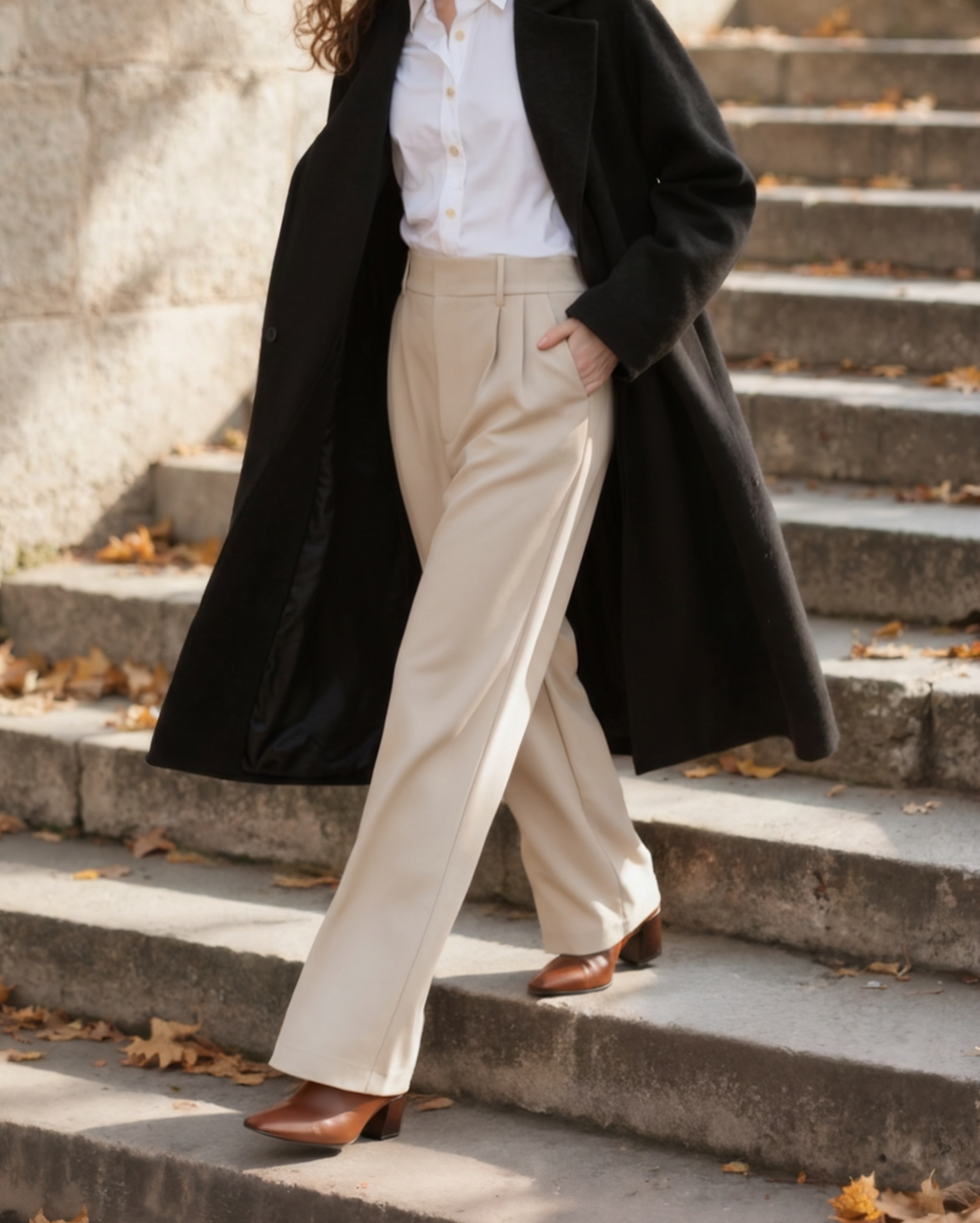 Pantalón Ancho de Pinzas