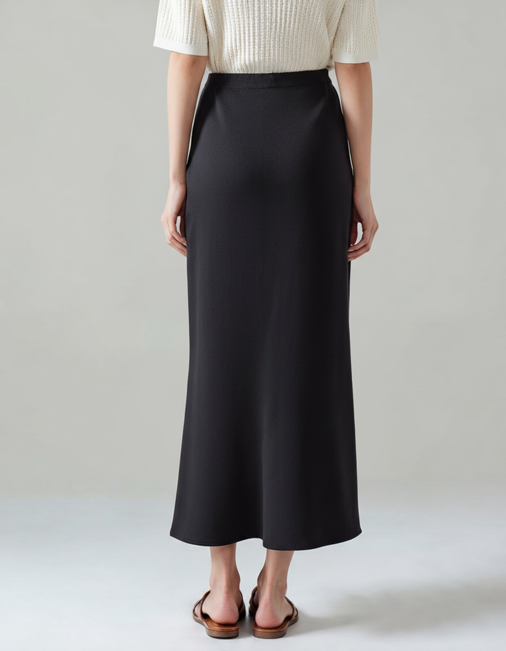 Falda Midi Satinada