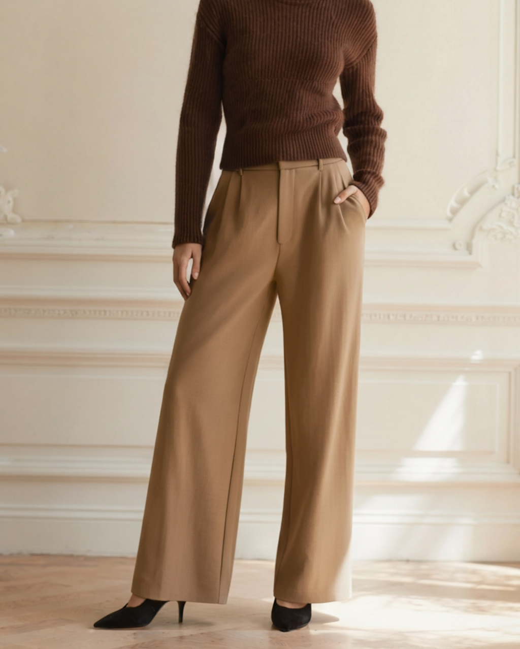 Pantalón Ancho de Pinzas