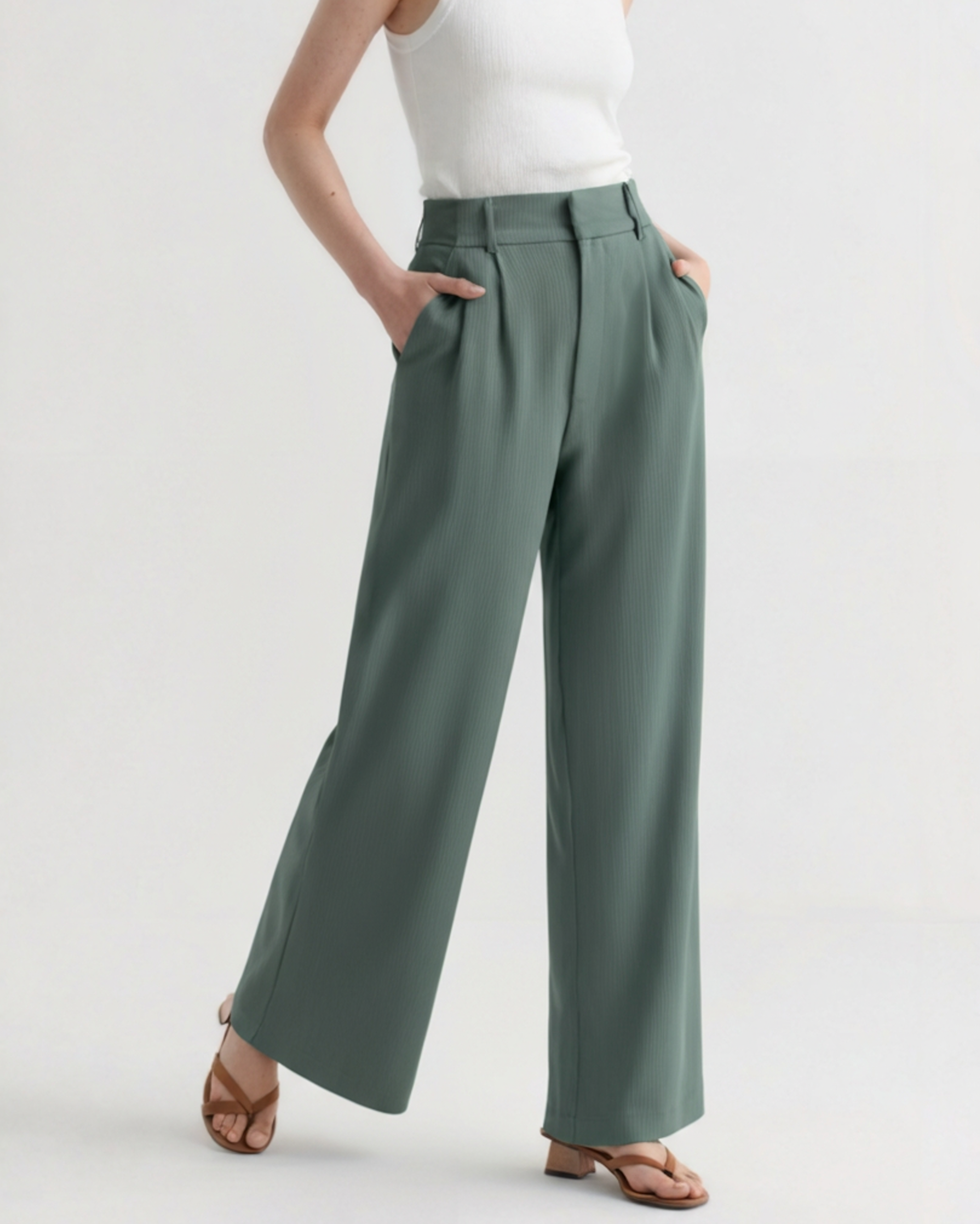 Pantalón Ancho de Pinzas