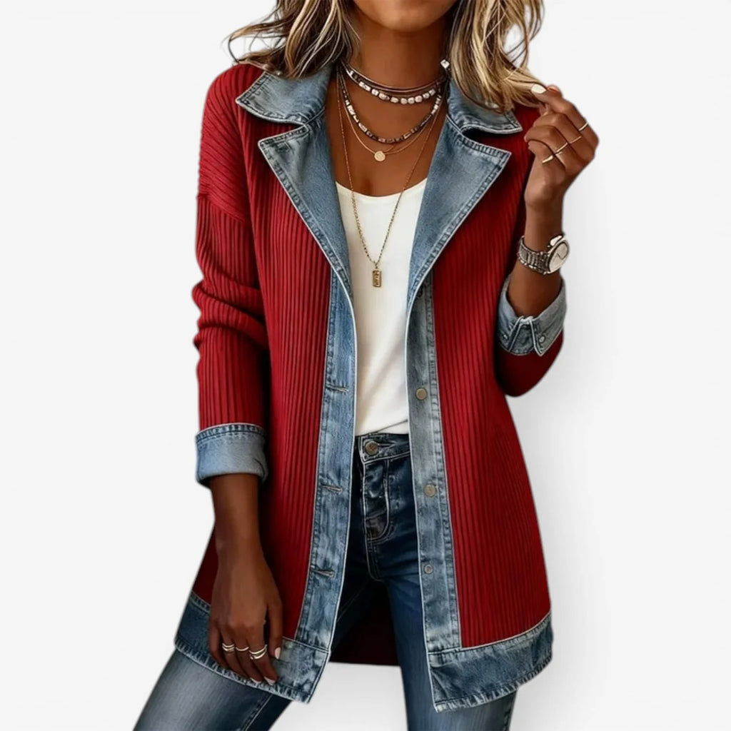 Emilia™ — Chaqueta Denim Mixta
